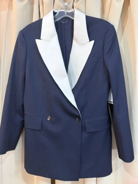 NWT SALVATORE FERRAGAMO BLUE BLAZER SIZE 42 (6/8 US) - Picture 2 of 6